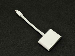 【中古】純正　iPhone　Lightning　Digital　AVアダプタ　HDMI　ミラーリング出力可能　動作確認済