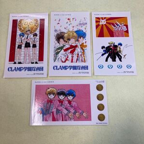 【レア】CLAMP学園探偵団 VHS封入特典　シールシート2 その1からその4