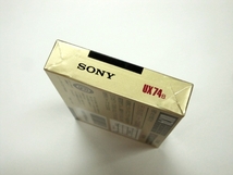 SONY CASSETTE TAPE UX74 HIGH POSITION ソニー カセットテープ 74分 ハイポジ Made In Japan 経年未開封品_画像5