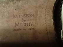 ◎ Johnston & Murphy　ITALY　ジョンストン＆マーフィー イタリア製 イントレチャート 革靴 ブラウン 9 1/2 27.5cm　レザーシューズ_画像10