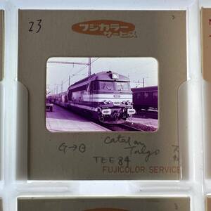 【昔の鉄道写真 ネガ ポジ】TEE84■カタランタルゴ（Catalan Talgo）号■星晃 氏 所蔵■P-23