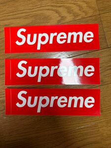 【3枚セット】 シュプリーム ボックスロゴ ステッカー sticker boxlogo supreme 赤　 シール