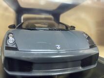 オートアート 1/18 AUTOart LAMBORGHINIランボルギーニ ガヤルド GALLARDO SUPERLEGGERA (GRIGIO TELESTO/METALLIC GREY) 74583_画像5