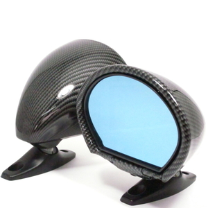 bita low ni Sebring type all-purpose mirror carbon style left right 1 set wide-angle blue lens classic type Cappuccino old car 