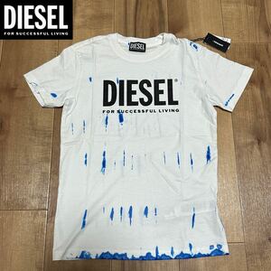 新品 未使用 タグ付き ★定価15,400円 DIESEL KID JUNIOR ディーゼル キッズ 140cm ロゴ プリント Tシャツ 半袖 28