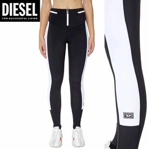  new goods unused tag attaching * regular price 25,300 jpy DIESEL SPORT diesel sport lady's S size Logo high laiz leggings spats 15
