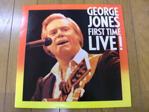 【レコード】GEORGE JONES ジョージ・ジョーンズ　/ FIRST TIME LIVE! 1985 CBS EPIC 39899 