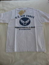 【未使用】バズリクソンズ Buzz Rickson's 半袖プリントTシャツ U.S.AIR FORCE ホワイト X-SMALL BR71142_画像1