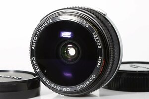 美品 OLYMPUS OM-SYSTEM ZUIKO AUTO-FISHEYE 16mm f3.5 内蔵カラーフィルター 超広角 魚眼 単焦点 マニュアル オールドレンズ