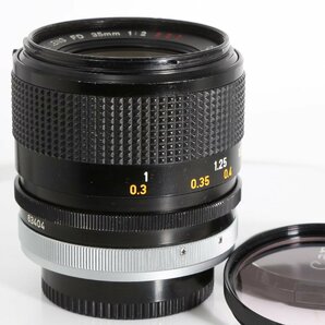 良品 Canon FD 35mm f2 S.S.C. SSC (I) I型 前群凹レンズ系 絞り16 広角 単焦点 マニュアル オールドレンズの画像3