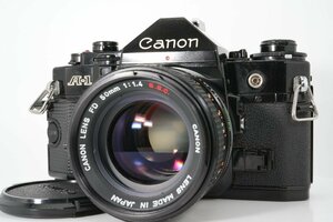 1 jpy ~ beautiful goods Canon A-1 single‐lens reflex film camera FD 50mm f1.4 SSC S.S.C. standard single burnt point prime manual Old lens 