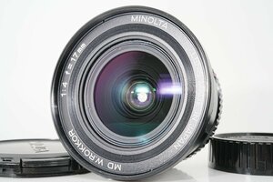 良品 MINOLTA MD ROKKOR.W 17mm f4 超広角 単焦点 マニュアル オールドレンズ