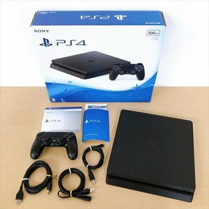 584*SONY PlayStation4 CUH-2000A 500GB ジェットブラック 本体 コントローラー付き