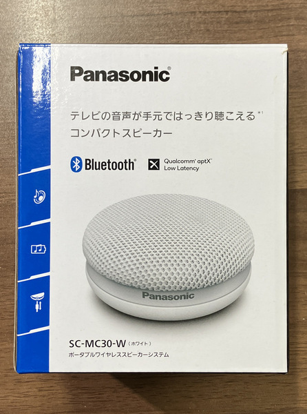 【★即決★】Panasonic パナソニック ポータブルワイヤレススピーカーシステム SC-MC30-W ホワイト 小物家電