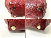 【★即決★】≪状態良好≫ MICHAEL KORS マイケルコース チェーントートバッグ レザー レッド ゴールド金具_画像9