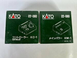 3-125*KATO 22-060 controller KC-1 / 22-080 main power KM-1 set sale Kato railroad model (ast)
