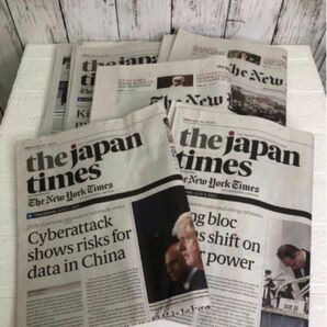 英字新聞　the japan times　New York times 5部