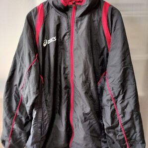 ウインドブレーカー アシックス ブラック asics Lサイズ
