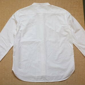 MUJI マオカラーコットンシャツ 白 size Mの画像4