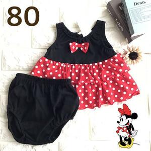 [80] minnie способ безрукавка bib костюм верх и низ выставить полька-дот 