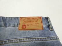 正規品 美品 20SS The DUFFER of ST.GEORGE ダファー LINEN DENIM 麻混ストレッチ スキニーデニム パンツ ジーンズ S ライトブルー 107070_画像6