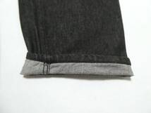 美品 ENGINEERED GARMENTS エンジニアードガーメンツ Wide Peg Jean 12oz Cone Denim ワイドテーパード ブラックデニムパンツ ジーンズ M_画像5