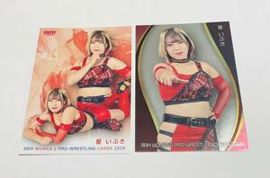 星いぶき BBM2024 女子プロレスカード レギュラー＋インサートカード 2枚セット