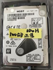  HGST HDD 500GB 2.5インチ380時間