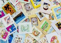≪紙付き記念切手100g≫ 〔B52〕2024年入手のキロボックスから記念切手★52円切手、62円切手入 機械印 満月印含 使用済切手_画像7