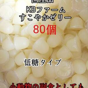 国産 昆虫ゼリー 低糖タイプ すこやかゼリー16g 80個 クワガタ カブトムシ 小動物 ハムスター モモンガ ハリネズミ KBファーム