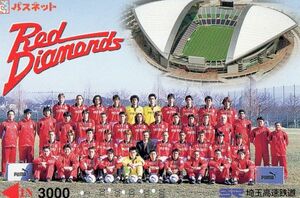 ［即決］浦和レッズ 2001年シーズン パスネットカード 埼玉高速鉄道 （使用済）　サッカー