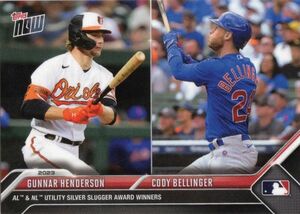 ［即決］Topps Now ユーティリティー Gunnar Henderson / Cody Bellinger Silver Slugger Awards 2023 SS-10 シルバー・スラッガー賞