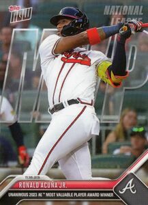 ［即決］Topps Now アクーニャJr Acuna Jr 2023 ナ・リーグMVP賞受賞 24時間限定販売カード 2023年11月16日 OS-17