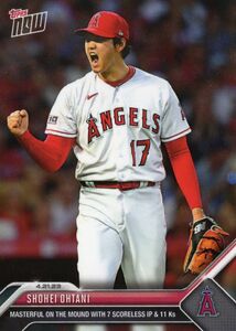 ［即決］Topps Now 大谷翔平 7回無失点11奪三振の見事な投球 24時間限定販売カード 2023年4月21日 161