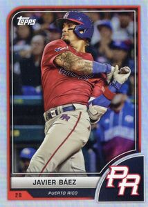 ［即決］Topps Javier Baez WBC World Baseball Classic Foil Base プエルトリコ 2023年 56