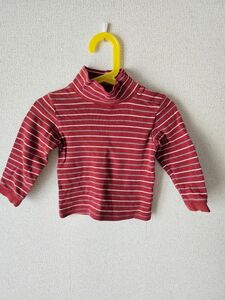 子供服　キッズ長袖Tシャツ　キッズ長袖カットソー　キッズロングTシャツ　ボーダー　80ｾﾝﾁ　女の子　男の子