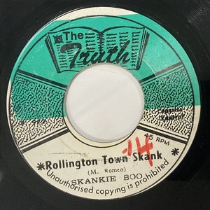 SKANKIE BOO / ROLLINGTON TOWN SKAN (7インチシングル)