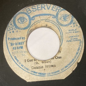 DENNIS BROWN / I GOT TO FIND SOME ONE (7インチシングル)