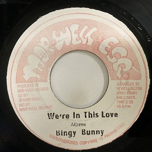 BINGY BUNNY / WE'RE IN THIS LOVE (7インチシングル)