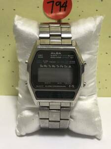 SEIKO ALBA アルバ　Y446- 5000 ALARM CHRONOGRAPH クォーツ メンズ腕時計