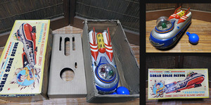  сонар Space Patrol Япония Yonezawa производства жестяная пластина с коробкой 
