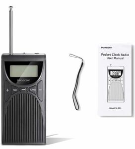 ポータブルラジオ 小型 ポケットラジオ 高感度 防災 ミニラジオ 乾電池式 多機能 スピーカー