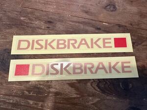 DISKBRAKE decal Jog 3CP Champ RS etc. restore .. practical use please vertical 2 -stroke Jog sport Jog 80 The Showa era Deluxe original 