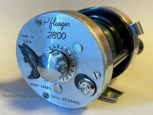 Pflueger『2800』Model DF オールド フルーガー シュープリーム バスマン 2600 2800 オールドタックル オールドリール ナロー