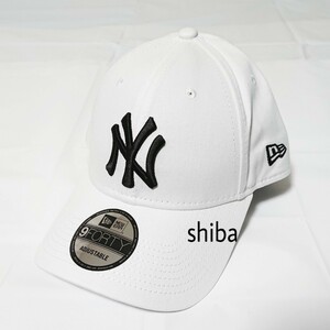 NEW ERA ニューエラ 正規品 キャップ 帽子 白 ホワイト 黒 ブラック ヤンキース NY 野球 ユニセックス WB