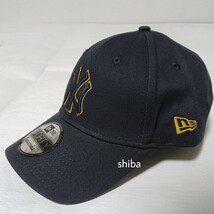 NEW ERA ニューエラ 正規品 キャップ 帽子 黒 ブラック 黄色 イエロー ヤンキース NY 野球 MLB ユニセックス_画像3