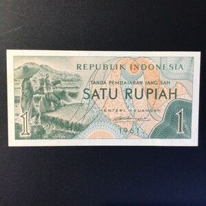 World Paper Money INDONESIA 1 Rupiah【1961】