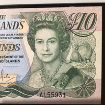 World Banknote Grading FALKLAND ISLANDS《 British Administration 》10 Pounds【1986】『PMG Grading About Uncirculated 55 EPQ』_画像4