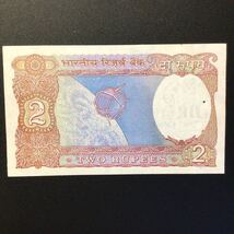 World Paper Money INDIA 2 Rupees〔A〕【1976】_画像2