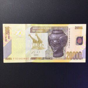 World Paper Money CONGO DEMOCRATIC REPUBLIC 20000 Francs[2013]